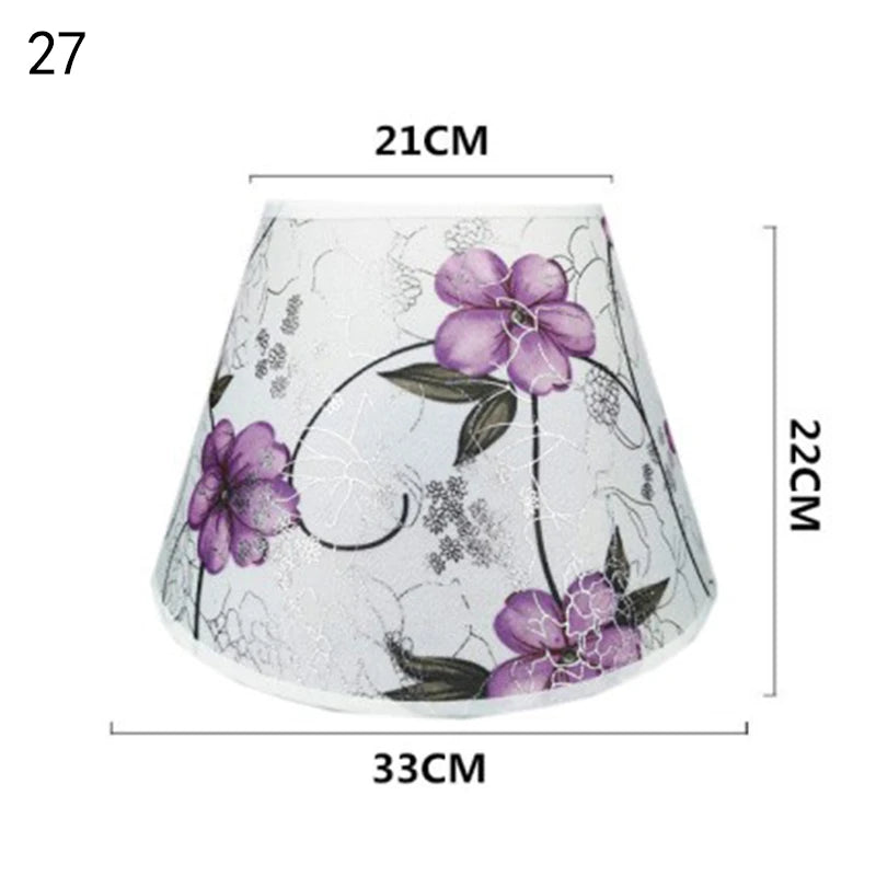Abat jour lampe de chevet fleurie