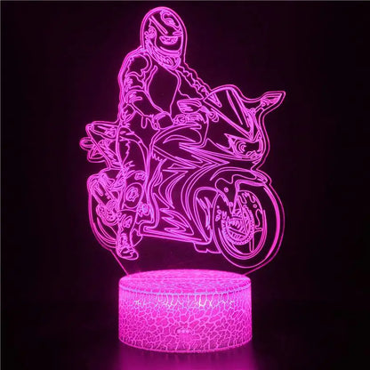 Lampe de chevet moto