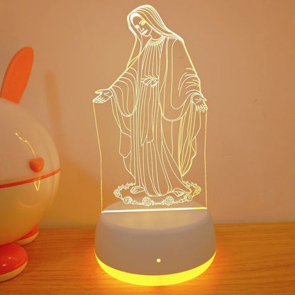 Lampe de chevet vierge marie