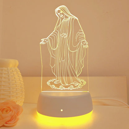 Lampe de chevet vierge marie