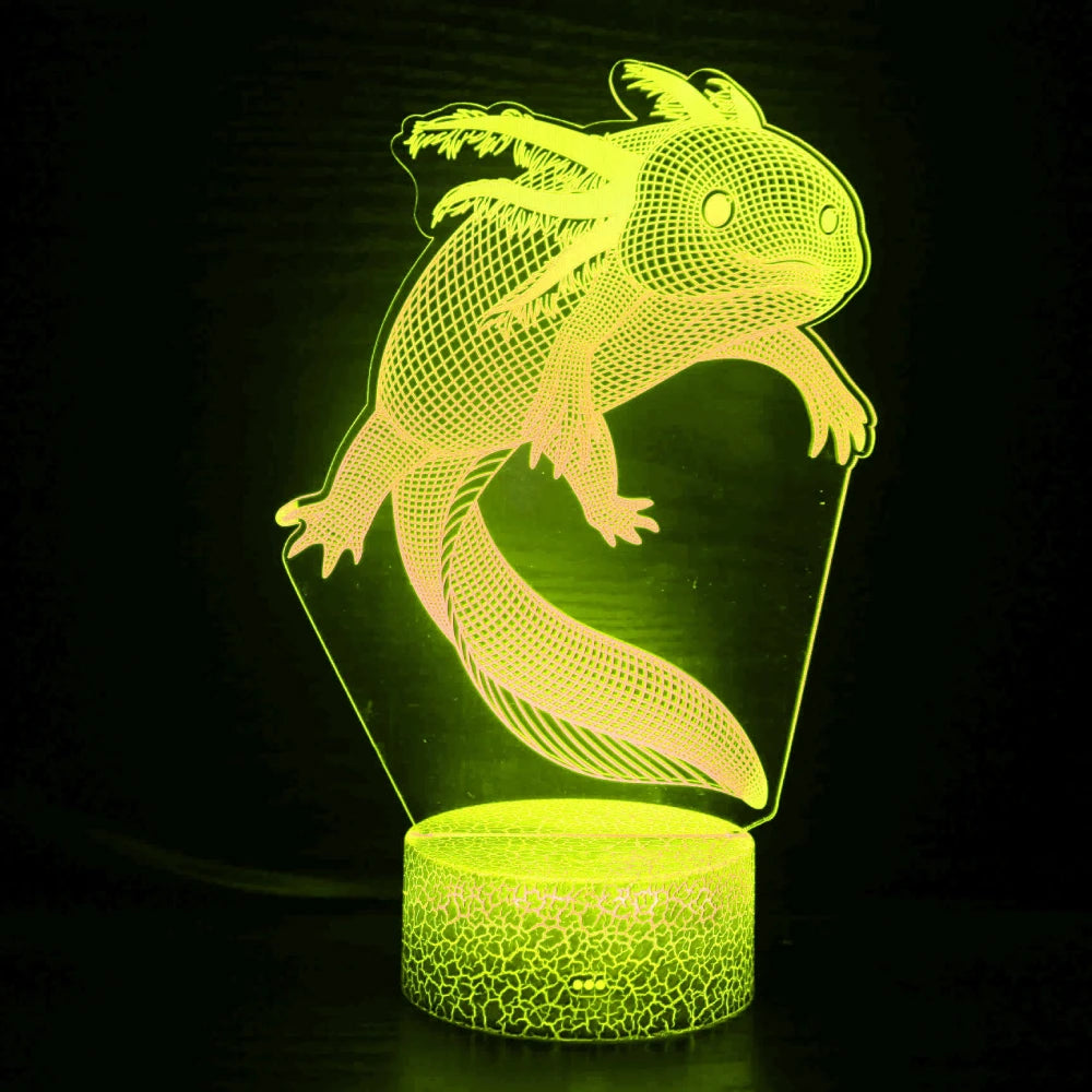 Lampe de chevet axolotl