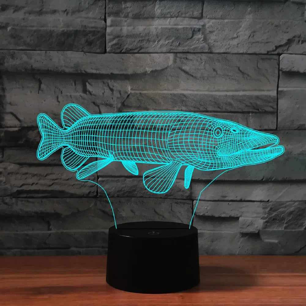Lampe de chevet poisson