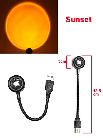 Lampe de chevet coucher de soleil
