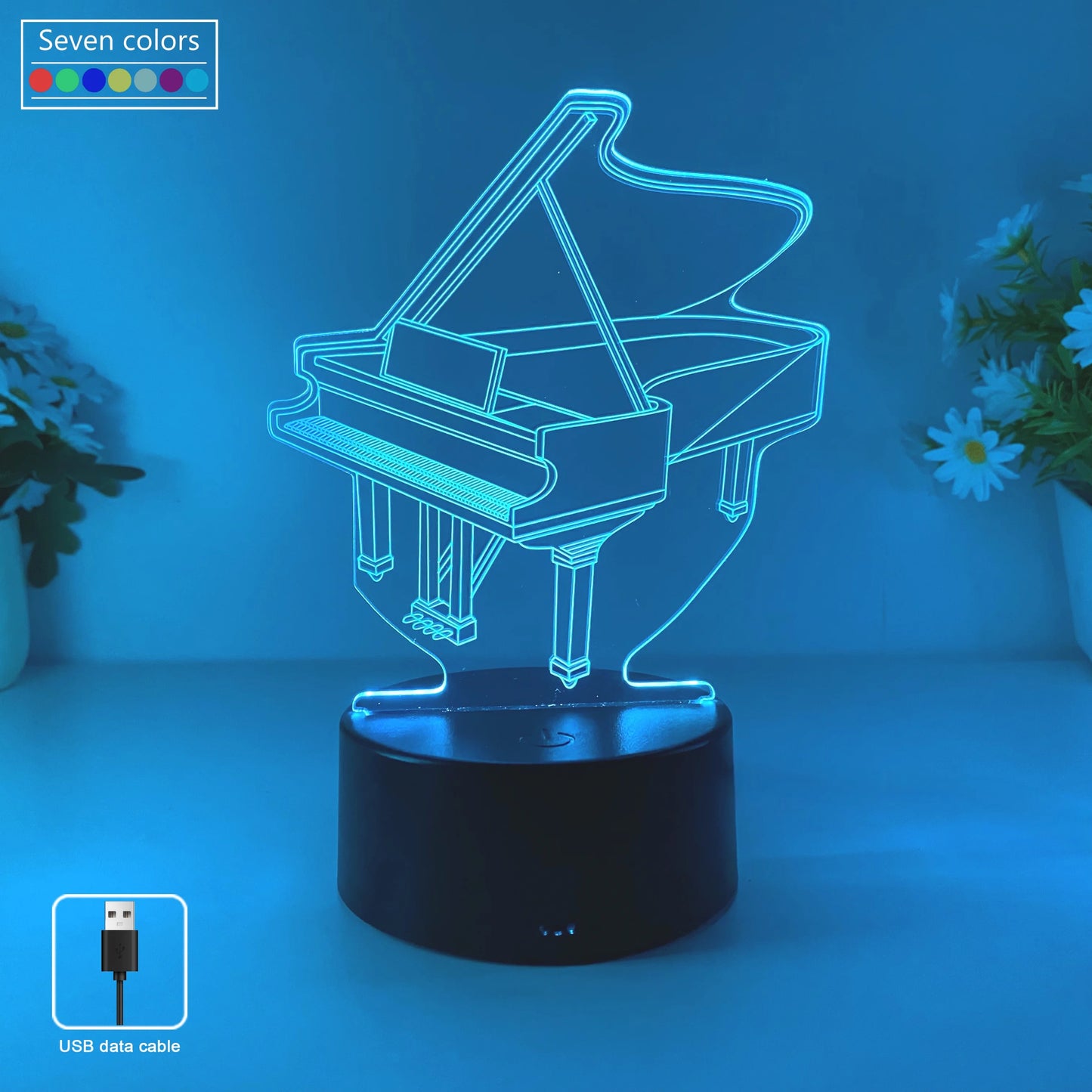 Lampe de chevet piano