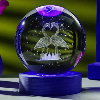 Lampe de chevet flammant rose