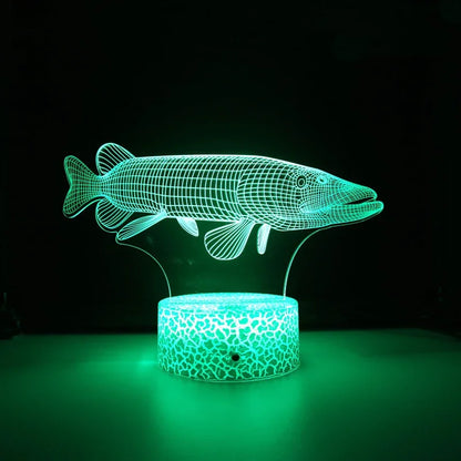 Lampe de chevet poisson