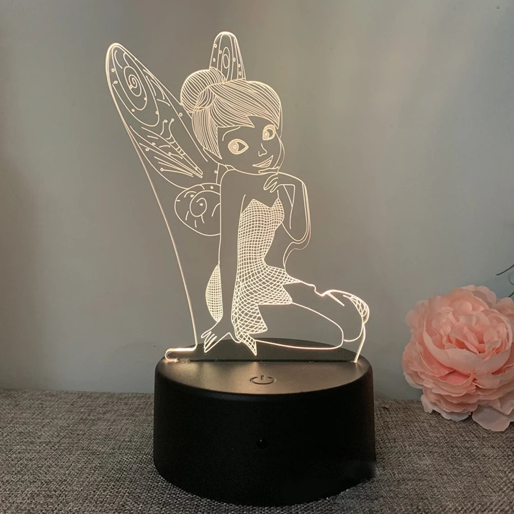 lampe de chevet fée clochette